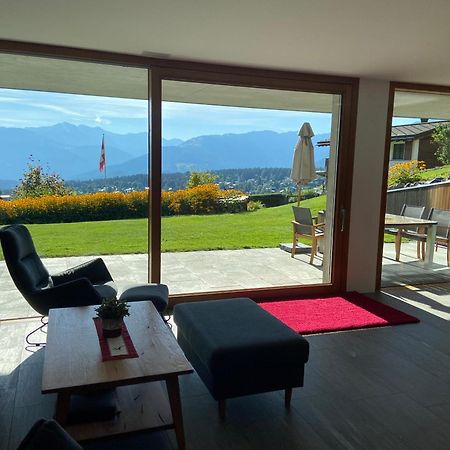 Casa Admisa, Spektakulaere Aussicht, Ski In And Out, Hochwertige Einrichtung, Valserstein Und Eiche Flims Zewnętrze zdjęcie