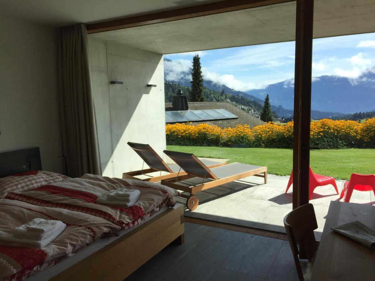 Casa Admisa, Spektakulaere Aussicht, Ski In And Out, Hochwertige Einrichtung, Valserstein Und Eiche Flims Zewnętrze zdjęcie