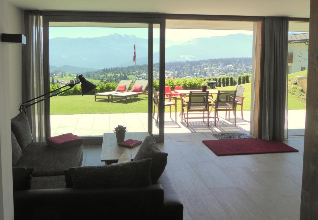 Casa Admisa, Spektakulaere Aussicht, Ski In And Out, Hochwertige Einrichtung, Valserstein Und Eiche Flims Zewnętrze zdjęcie