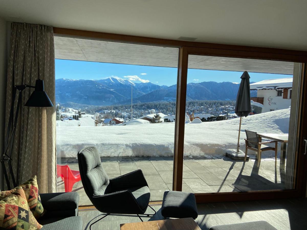 Casa Admisa, Spektakulaere Aussicht, Ski In And Out, Hochwertige Einrichtung, Valserstein Und Eiche Flims Zewnętrze zdjęcie