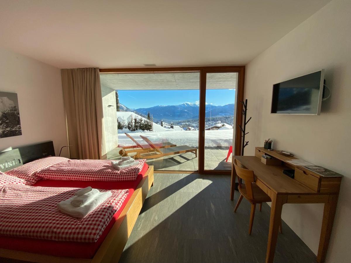 Casa Admisa, Spektakulaere Aussicht, Ski In And Out, Hochwertige Einrichtung, Valserstein Und Eiche Flims Zewnętrze zdjęcie