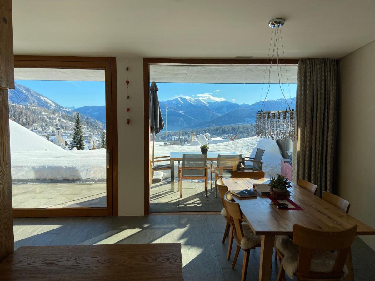Casa Admisa, Spektakulaere Aussicht, Ski In And Out, Hochwertige Einrichtung, Valserstein Und Eiche Flims Zewnętrze zdjęcie