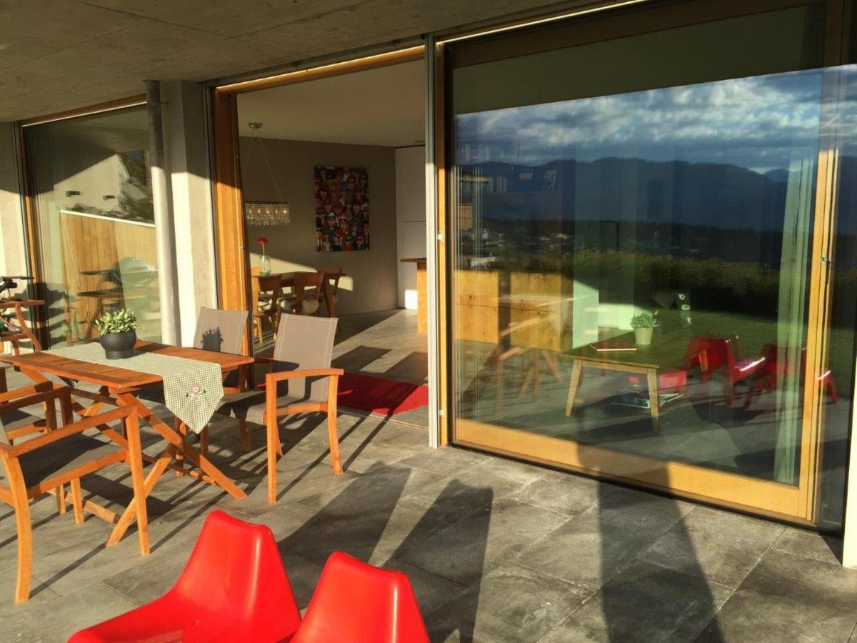 Casa Admisa, Spektakulaere Aussicht, Ski In And Out, Hochwertige Einrichtung, Valserstein Und Eiche Flims Zewnętrze zdjęcie